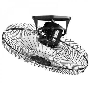 Imagem de VENTILADOR DE TETO VENTIDELTA 60CM 360º BIVOLT PRETO COM GRADE DE AÇO 