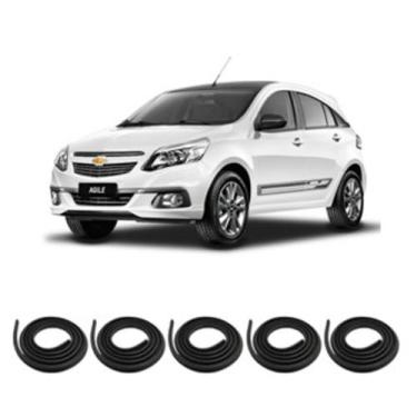 Imagem de Kit Borracha Vedação Das 4 Portas + Borracha Porta Mala Agile 2009 A 2