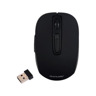 Imagem de Mouse sem Fio 2.4 GHZ Litio Preto USB Multilaser MO277