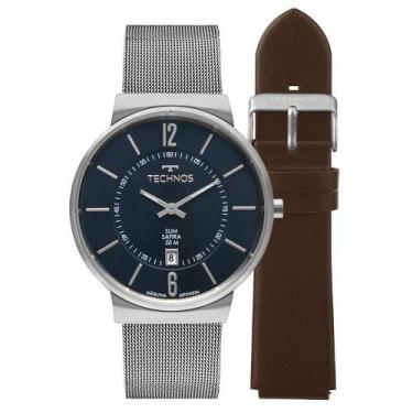 Imagem de Relógio Technos Masculino Slim Prata - Gm17ad/t1a Gm17ad/t1a