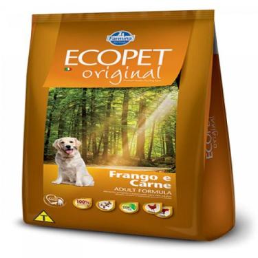 Imagem de Ecopet para Cães Adultos de Raças Médias e Grandes Sabor Carne e Frang