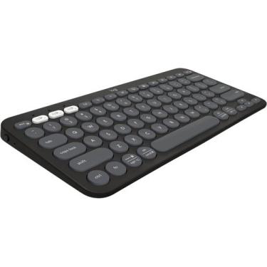 Imagem de Teclado Logitech Pebble Keys 2 K380S Sem Fio cor:preto, preto