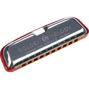 Imagem de Gaita Hohner Golden Melody Progressive em Dó (C)