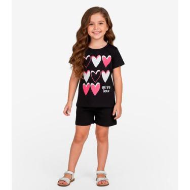 Imagem de Conjunto Menina Infantil Seletc Preto, 6, Preto
