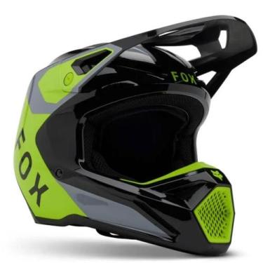 Imagem de Capacete Moto Cross Trilha Off Road Fox Mx V1 Lean Amarelo, Amarelo Ci
