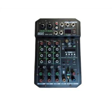 Imagem de Mesa De Som Mixer Boxx GA4 Live 4 Canais Bluetooth Aux Phantom Power