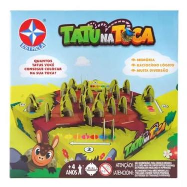 Imagem de Tatu Na Toca Brinquedo Jogo Memória Tabuleiro Estrela