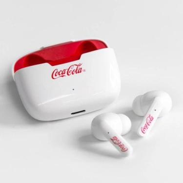 Imagem de Fone de Ouvido TWS Preto  Flow Earbuds Coca-Cola - IWILL, Branco