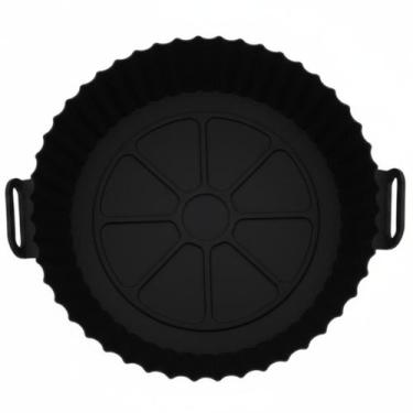 Imagem de Forma Silicone Antiaderente BPA Free Air Fryer Lovely Vibe, PRETA