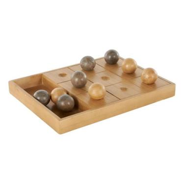 Imagem de Peça Decorativa Jogo da Velha de Madeira 40cm 16701-PL - PARIS LUZ
