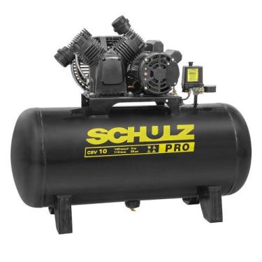 Imagem de Compressor De Ar CSV 10/110l. - 2CV. - 127v Monofásico - Schulz, 110V
