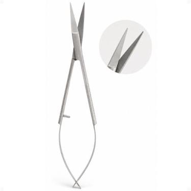 Imagem de Tesoura Para Sobrancelha Curva Proart Aço Inox Tps02b