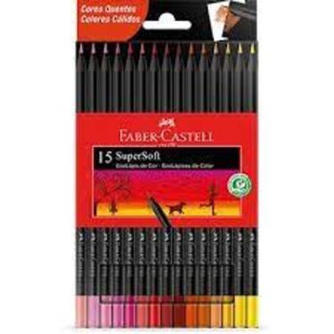 Imagem de Lapis de cor supersoft c/15 und - faber castell - Faber-Castell, 0,1kg