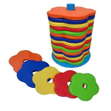 Imagem de Flor com suporte com 15 almofadas espumado infantil - childrens