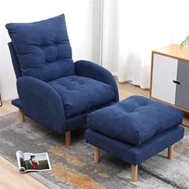 Imagem de Poltrona reclinável de sofá ajustável com apoio para os pés, cadeira de sofá de 3 posições, cadeiras reclináveis, poltrona reclinável para sala de estar, quarto, carga de 150 kg, G