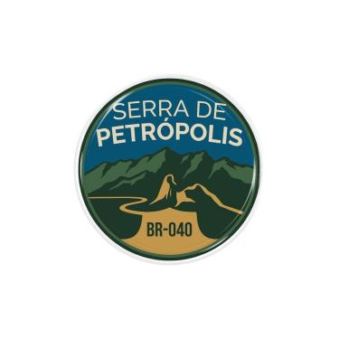 Imagem de Adesivo Resinado Serra de Petrópolis BR040 Premium Relevo 3D PVC Autocolante Teu Adesivo