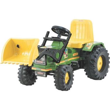 Imagem de Veículo a Pedal Trator Farmer com Pá Tração a Pedais Verde Biemme Brinquedos