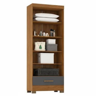Imagem de Módulo Closet 1 Gaveta Smart Versatile Espresso Móveis Bege/Cinamomo/C