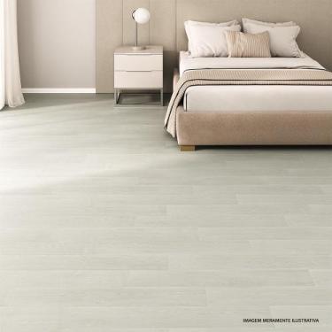 Imagem de Piso Vinílico Rígido Clicado Régua Amadeirada por M² Cor Off White - T