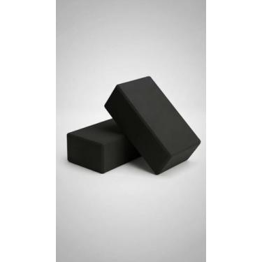 Imagem de Kit 2 Blocos de Yoga/Pilates em EVA Preto - Congratulations Store