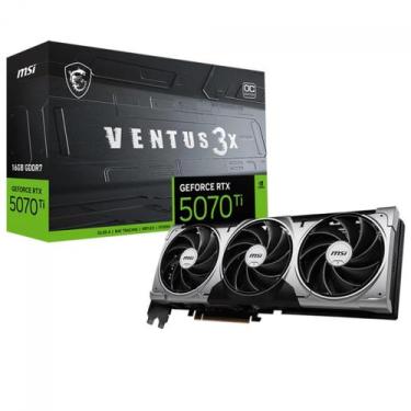 Imagem de Placa de Vídeo MSI NVIDIA GeForce RTX 5070 Ti Ventus 3X OC, 16GB, GDDR