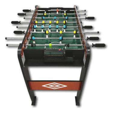 Imagem de Mesa de Pebolim Umbro Accuracy TF Compact Gol 95cm Futebol de Mesa Com