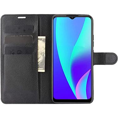 Imagem de Capa Capinha Carteira Realme C15 Case De Couro Flip Top C 15 - Prote��o Premium (Preta)