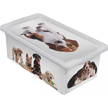 Imagem de Caixa Organizadora 5,5 Litros Cães Branca - OR16L-20