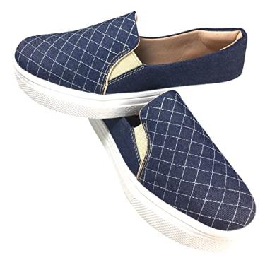 Imagem de Tênis Plataforma Solado Alto Mermaids Queen Tecido Jeans (37)