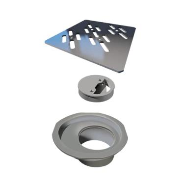 Imagem de Grelha Quadrada para Caixa Sifonada 100mm Polida Novii