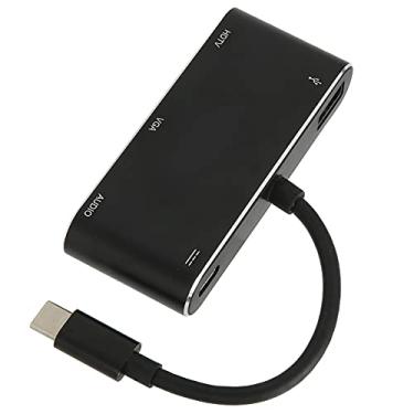 Imagem de Hub tipo C, carregamento USB PD USB C Hub multi-portas de alta velocidade 5 Gbps para videogames para entretenimento doméstico para apresentações empresariais