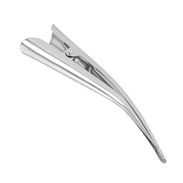 Imagem de KALLORY 12 peças de grampos de cabelo longos jacaré grandes clipes antiderrapantes de metal com bico de pato, presilhas de cabelo jacaré para cabelos grossos e finos,