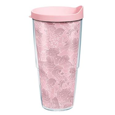 Imagem de Tervis Copo isolado de parede dupla Disney Princess Heart of Gold Group feito nos EUA, 680 g, transparente