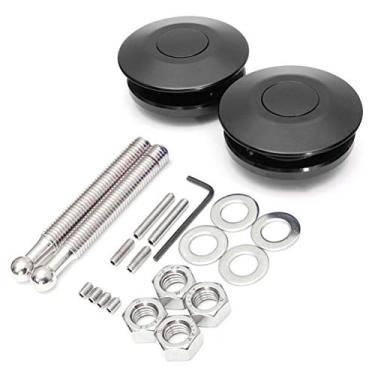 Imagem de STETION - Trava de liberação rápida, clipe de bloqueio para placa de carro de liga de alumínio de 3,17 cm de diâmetro, kit de clipe de bloqueio para placa de licença de para-choquesSTETION 2.44 x 3.93 inch SHC041