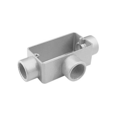 Imagem de Condulete fixo 1/2" tipo "T" - sem tampa / sem rosca / com pintura eletrostática a pó Tramontina