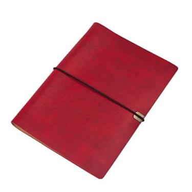 Imagem de Capa de livro de couro pu caderno A5 planejador organizador caderno diário de viagem diário 6 argolas papelaria, C, 4 pçs
