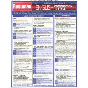 Imagem de Resumão - English: Composition & Style - Laura Meloni Nassar e Márcia Menin