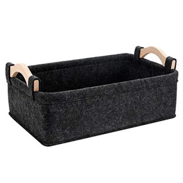 Imagem de Cestos de armazenamento dobráveis organizador de cubo de tecido para pequenos brinquedos chaves maquiagem cabelo gaveta cosmética decoração de casa cesta de armazenamento médio