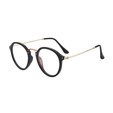 Imagem de Óculos de Sol Retrô Redondo Feminino Vintage Designer Óculos Feminino Luxo Círculo Sombras Masculino Gafas UV400 Espelho, preto branco, A