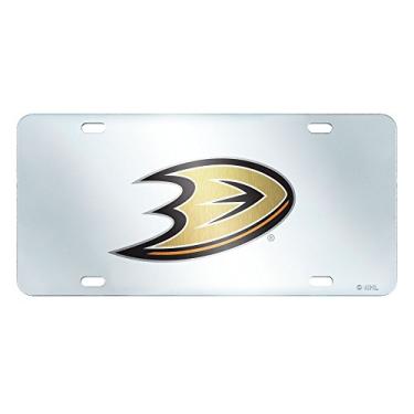 Imagem de FANMATS 17193 Cor da equipe 15,24 cm x 30,48 cm NHL - Placa de licença embutida Anaheim Ducks