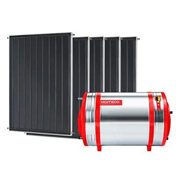 Imagem de Aquecedor Solar 1000 L Inox 316 alta pressão desnível c/anôdo + 5 Coletores de 2m² PR Komeco