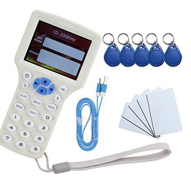 Imagem de OBO HANDS — Leitor de leitor de RFID NFC inglês, dulicador, 10 programadores de frequência com tela colorida + 5 etiquetas UID + 5 cartões UID
