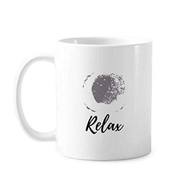 Imagem de Tinta branca abstrata plantas arte padrão caneca cerâmica café porcelana xícara louça