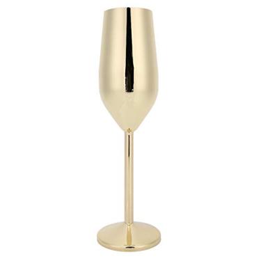 Imagem de Taça de champanhe 304 de aço inoxidável, taça de vinho tinto luxuosa taça de vinho espumante martelada, copos de bebida embelezar taça de champanhe para festa de casamento jantar (ouro)