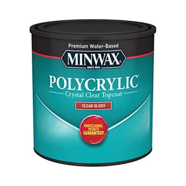 Imagem de (Gloss) - Minwax 255554444 Minwaxc Polycrylic Water Based Protective Finishes, 1/2 Pint, Gloss
