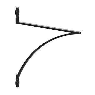 Imagem de Shelf-Made Lewiston Steel 26 cm P x 1,7 cm L x 28,7 cm A preto, 45,3 kg, suporte decorativo para prateleira