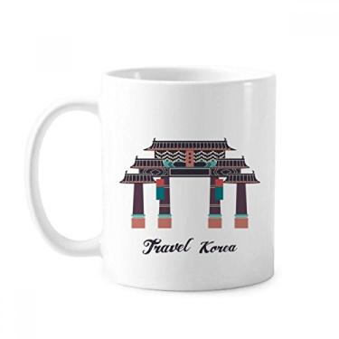 Imagem de Caneca Visiting Memorial arch na Coreia do Sul Caneca Clássica de Cerâmica Branca Presente com Alças 350 ml