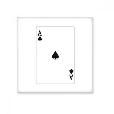Imagem de Baralho de baralho Spade A padrão de azulejo de cerâmica brilhante decalque de pedra adornada de tijolo vitrificado