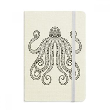 Imagem de Caderno de pintura polvo Oito preto oficial de tecido capa dura diário clássico