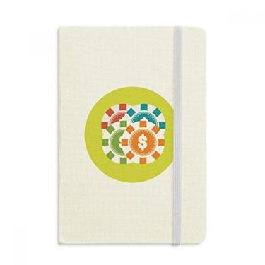 Imagem de Caderno de ilustração de desenho de cassino com fichas oficiais, capa dura de tecido, diário clássico